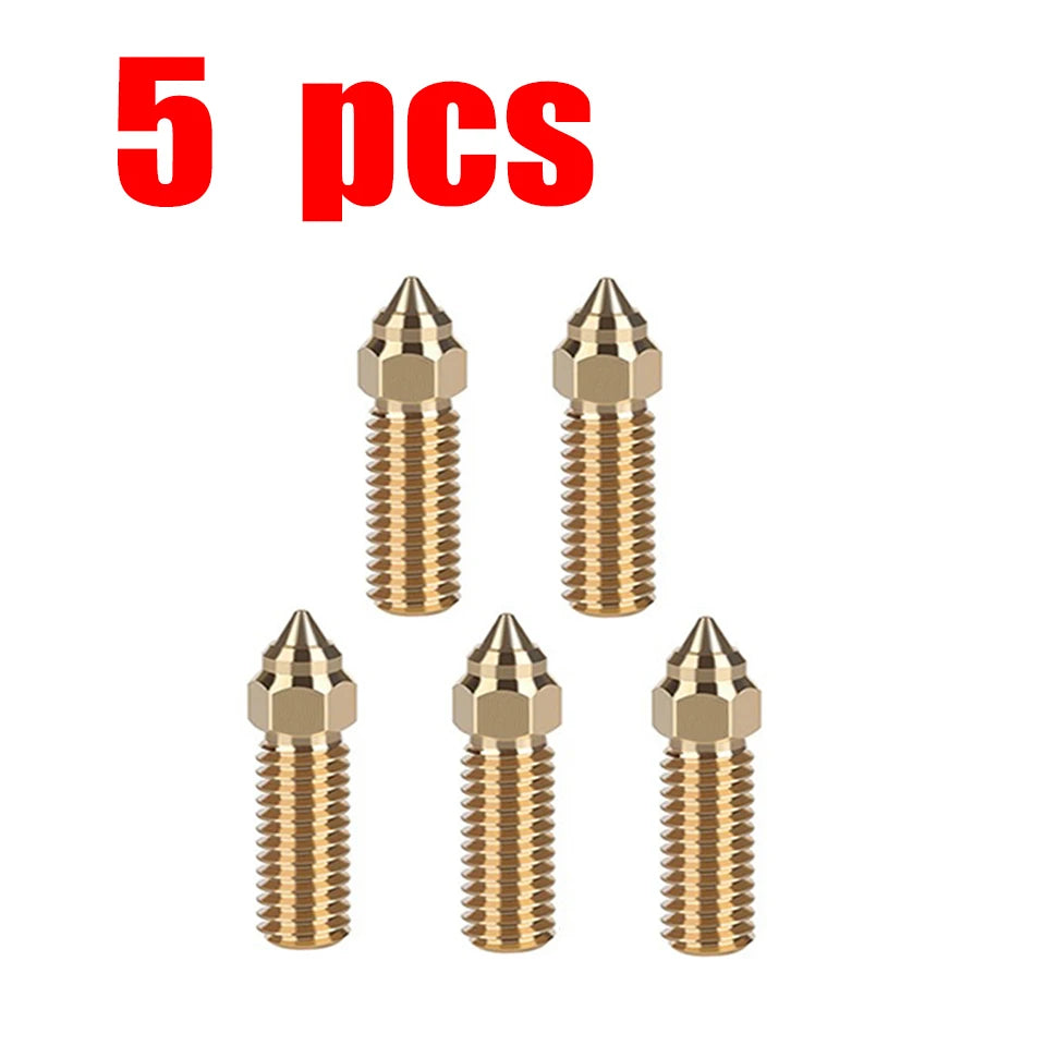 For Creality Ender 3 V3 KE K1/k1 Max Nozzle 0.4 0.6 0.8mm Nozzles Hard Steel Copper Plated Brass Genius Pro Vyper K1 Pro Hotend