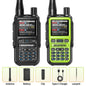 1/2PCS BAOFENG UV-5R Mini Walkie Talkie Dual PTT Wireless Bluetooth Programming Multi-Band Type-C Charge Long Range Ham Radio