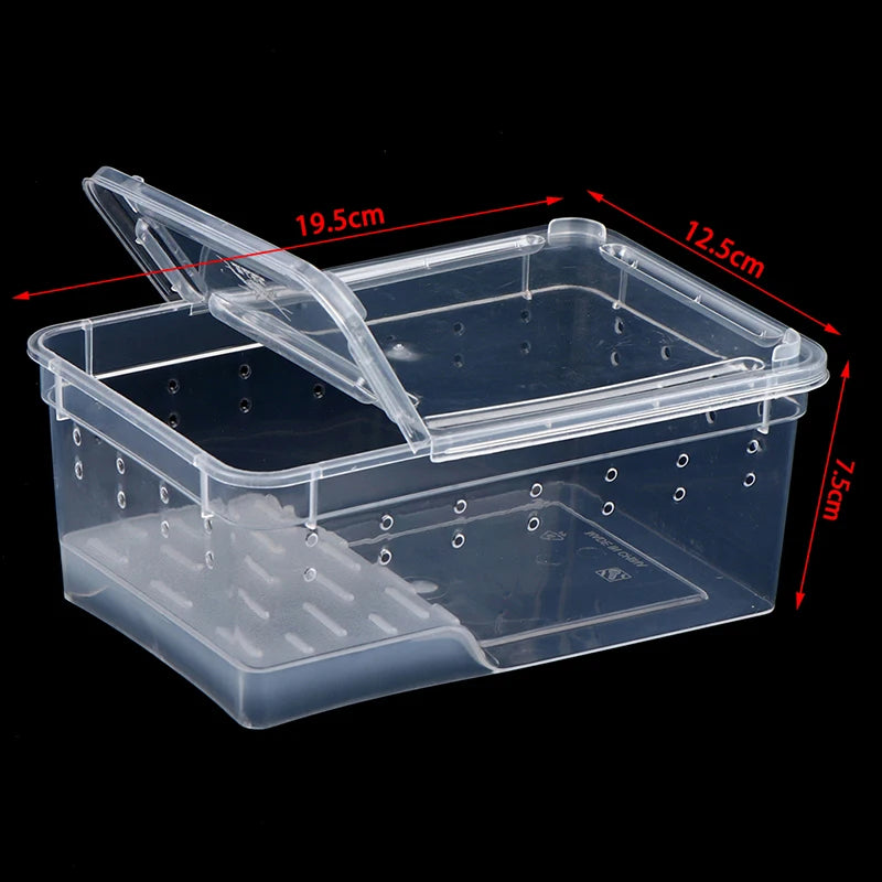 1pc Vivarium Lid Reptile Pet Product Reptile Tank Insect Spiders Tortoise Lizard Transparent Breeding Box