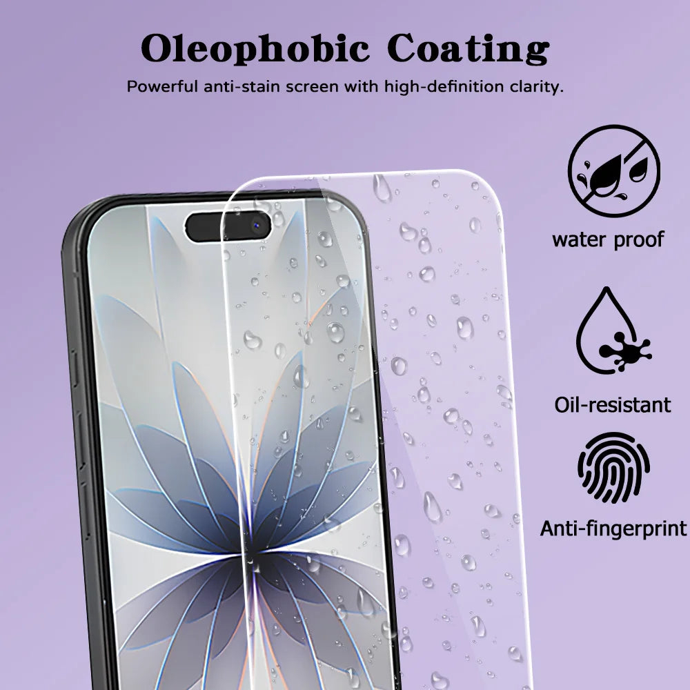 HD Tempered Glass for iPhone 17 Pro Max 18 16 16e 15 14 13 12 Mini 11 Air Screen Protectors for iPhone XR XS 7 8 Plus Glass Film