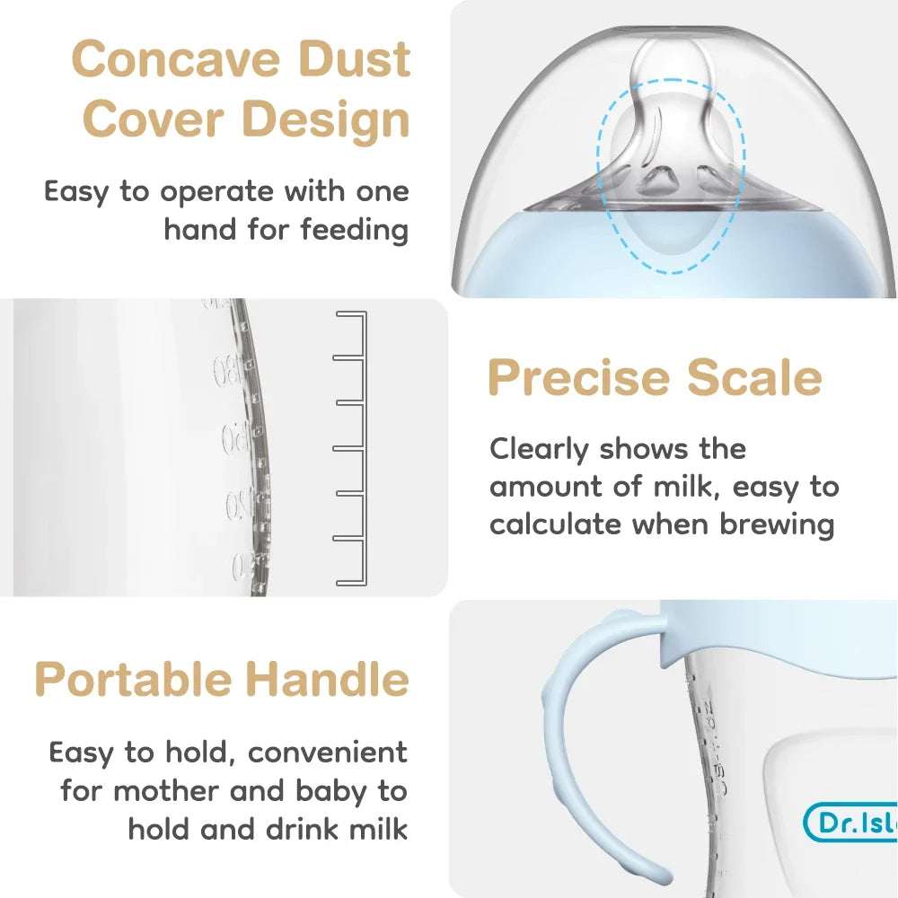 Baby PP Bottle 150/240/330ML Newborn Baby Bottle with Handle Milk Bottle Feeding Baby Bottles Newborn Feeding Supplies BPA-FREE