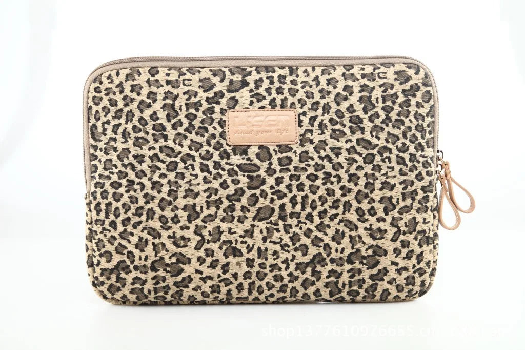 Fashionable classic charm leopard print notebook inner bag iPad/11/13/14 inch 15.6-inch computer bag for men and women