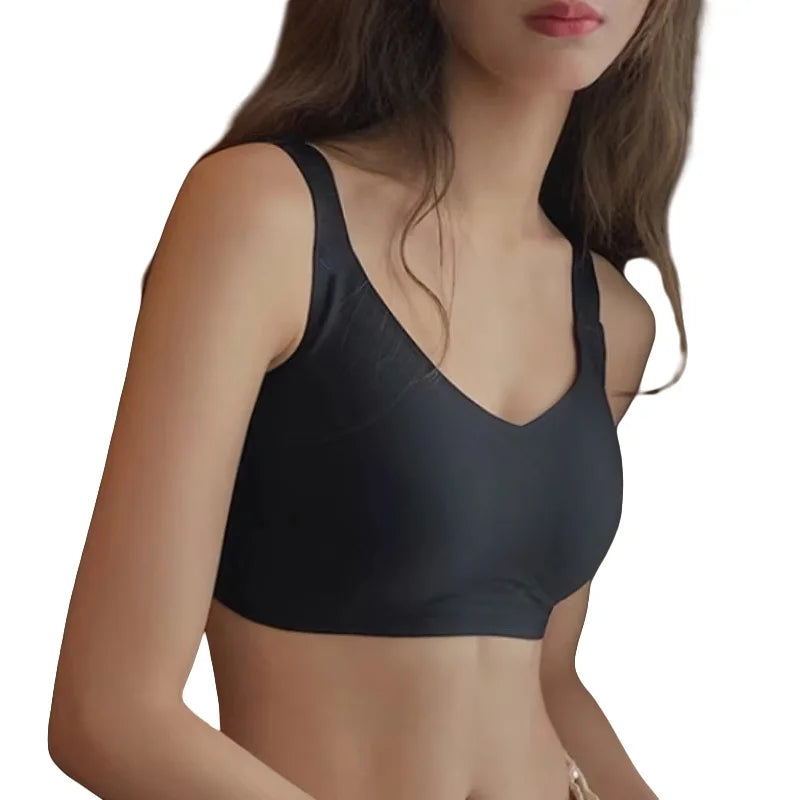 Push-Up Bras For Women Plus Size Seamless Bra Non-wire Wide Adjustable Straps Underwear Sexy Lingerie Comfort Intimates M-3XL