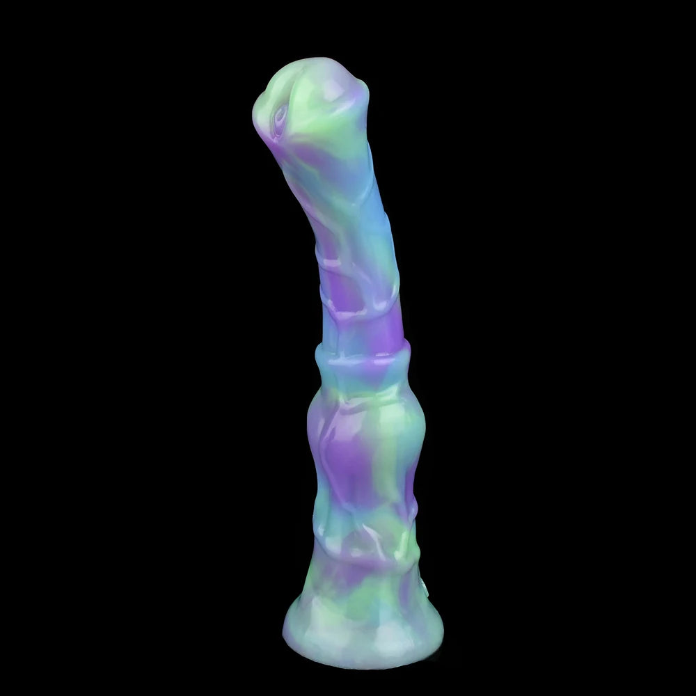 YOCY Long Horse Dildo Silicone Female Masturbator Knot Animal Anal Plug Butt Prostate Massager Stimulator Sex Toys For Couple