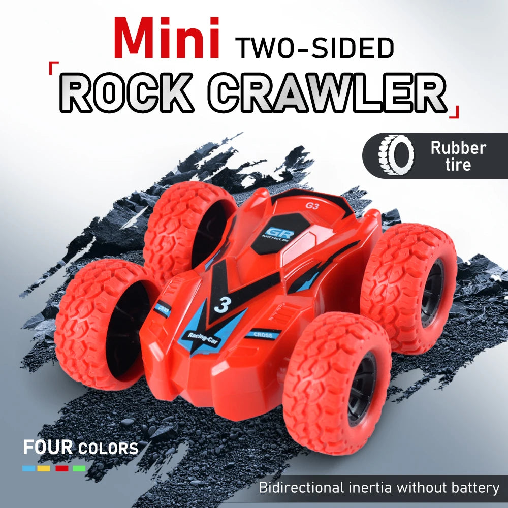 Fun Pull Back Car Double-Side Vehicle Inertia Safety and Fall Resistance Shatter-Proof Model for Kids Boys Children's Toys Car