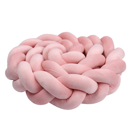 1-4M Baby Bumper Bed Braid Knot Pillow Cushion Bumper for Infant Crib Protector Cot Bumper Room Decor Crib Bedding Braid Set