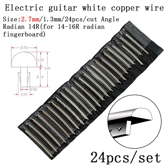 Fingerboard Frets Fret Wire For Electric Guitar Nickel Silver Stainless Steel 2.4MM 2.7mm 2.9MM Repair Material Accessories