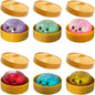 Colorful 6 Styles Glitter Dumpling Glitter Dumpling Squishy with Box Dumplings Sensory Squeeze Toy for Stress Relief Toys