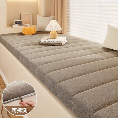 Customized Teddy Sponge Windowsill Cushion 4.5/6.5/9.5 Cm High-Density Sponge Cushion Waterproof Non-Slip Cushion Sofa Cushions