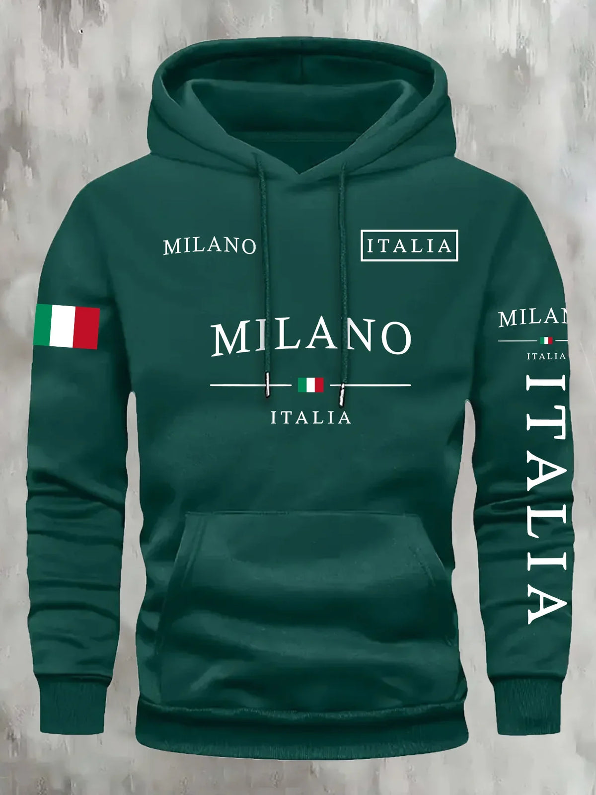 ITALIA MILANO Men Women Hoodie Outdoor Street Casual Sports Vacation Trend Spring Autumn Winter Couple Sweatshirt Top Clothing