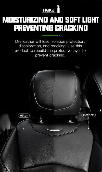 Car Plastic Leather Restorer Spray Polish Cleaner Coating Agent  Back To Black More Gloss Car Cleaning Products S3