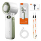 Portable Handheld Fan Strong Wind 199 Gear Wind Speed LED Digital Display Adjustable Outdoor 3-in-1 Handheld Fan 8000mAh F5PRO