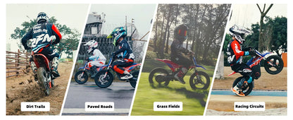 Rfn 150 Electric Dirt Bike- Off-Road Kids Electric Motorcycle, 200W, 2 Speeds, for Boys & Girls, Electric Vehicle