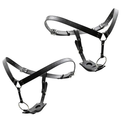【AD】Adjustable Strapless Suspender Harness Pants Adult Sex Toys Dildos Pants with Triple Belt BDSM Gift for Women Men Beginners
