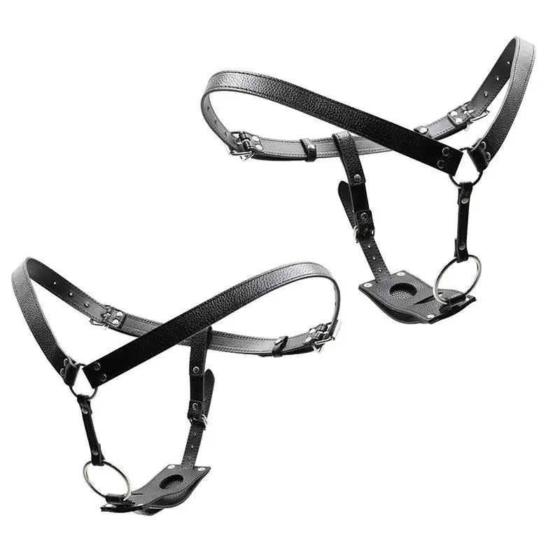 【AD】Adjustable Strapless Suspender Harness Pants Adult Sex Toys Dildos Pants with Triple Belt BDSM Gift for Women Men Beginners