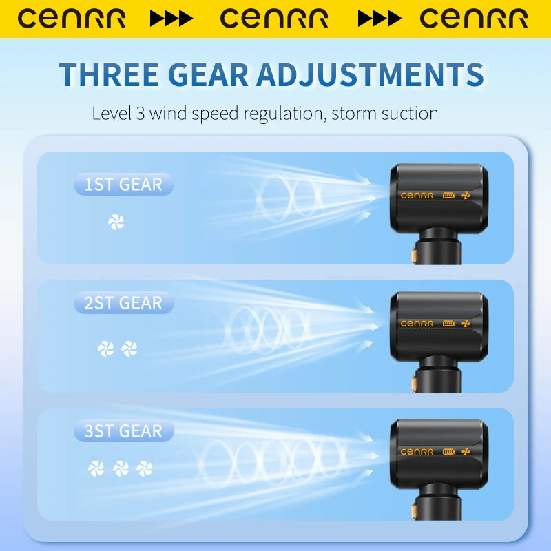 CENRR New Car Vacuum Cleaner High Suction Powerful Wireless Portable Car Cleaner for Home Gift a Birthday Christmas Present