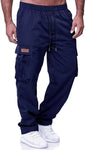 2024 Amazon Summer New Men's Work Pants European and American Independent Station Drawstring Multi Pocket Casual Pants