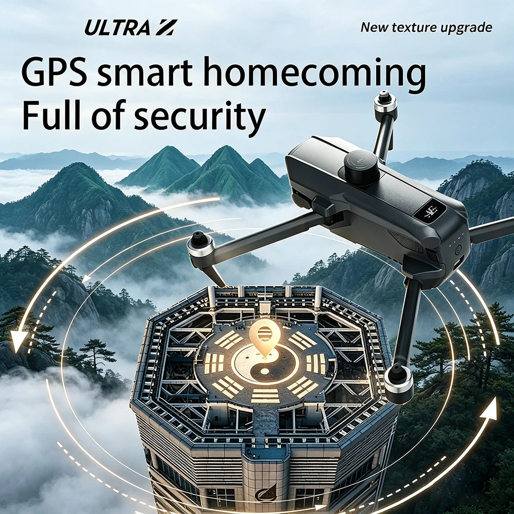 AE30 Ultra Profesional Brushles GPS Drone 4K HD Camera 3-Axis Gimbal Airdrop RC Quadcopter 5.5inch Screen Control Fishing Dron