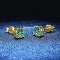 18K Plating Earrings S925 Sterling Silver D Color VVS1 Zircon Earring Stud for Women As Shinning As Diamond Wedding  Jewelry