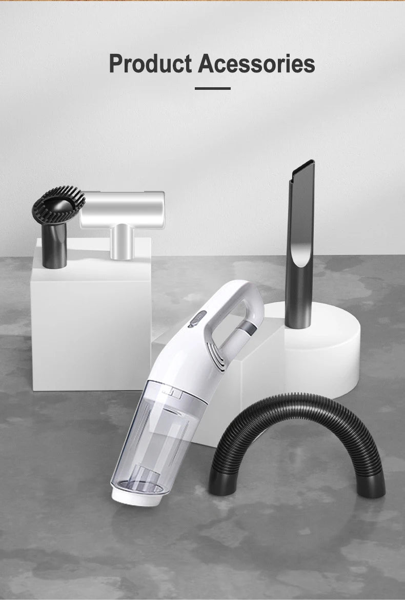 Vacuum Cleaner Portable Wireless Hand Held Cleaner Powerful Cleaning Machine Car Home Appliance for Dust Pet Hair