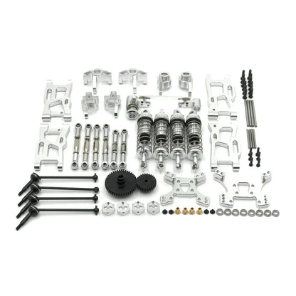 Wltoys 144001 144002 144010 124017 124019 Metal Upgrades Parts Modification Kits Swing Arm Shock Absorber Set RC Car Accessories