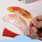 Chinese Style Metal Bookmark with Translucent Peacock Feather & Tassel - Vibrant Colors, Ideal Gift for Teachers/Students