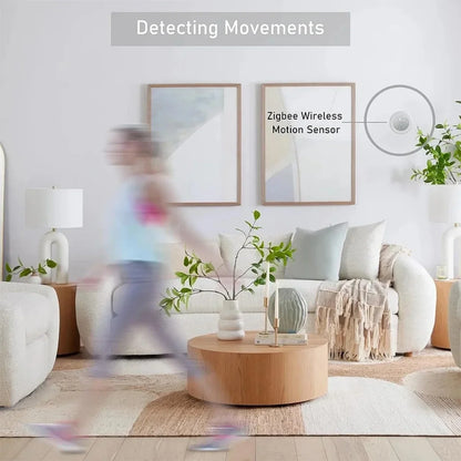 Zigbee PIR Motion Sensor Human Body Infrared Detector Home Security Alarm Movement Detection Sensor Works With Smart Life