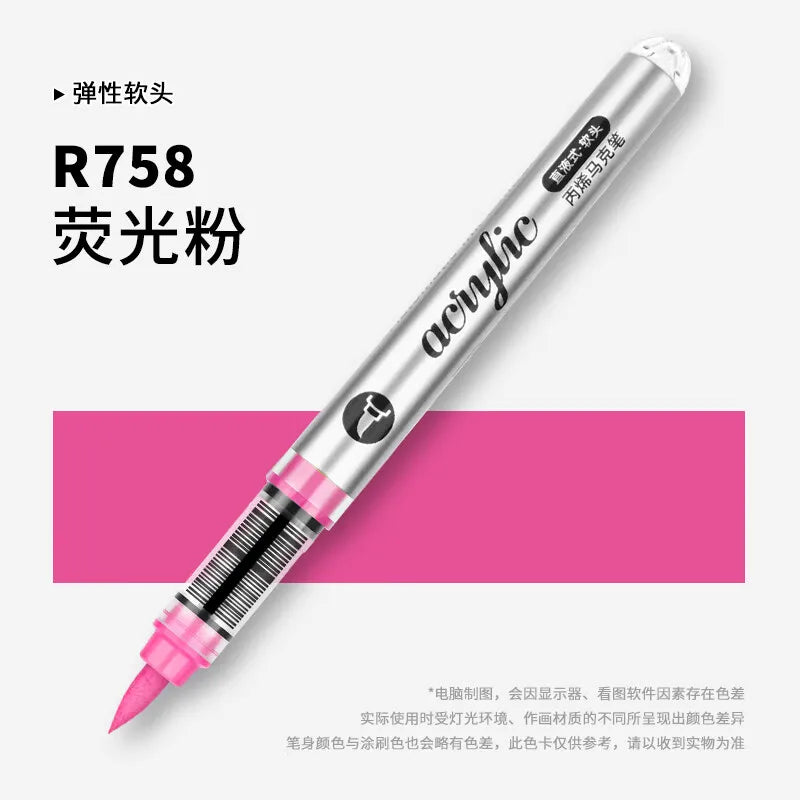 1 PC 120 Colors Acrylic Paint Marker Pens Professional Drawing Pens for Graffiti Manga School Aesthetic Stationery Art Supplies