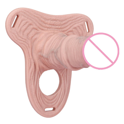 ANOSX Multi-styles Penis Sleeve Realistic Dildo Sheath Silicone Male Chastity Cage With Lockable Secure Chastity Belt BDSM Toy