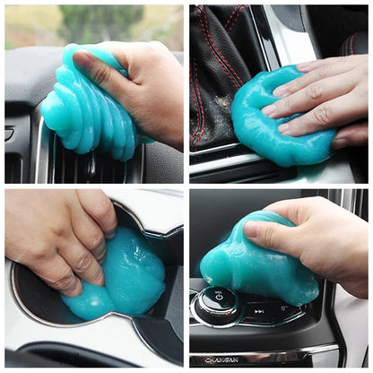 1/2 Packs Dust Remove Car Interior Cleaning Gel High Efficiency Magic Mud Keyboard Desk Cleaning Tool Car Wash Accessories