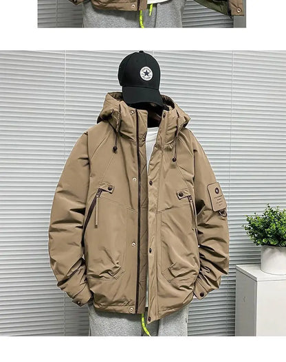 Men's Jacket Winter Windproof Warm Down Jacket Outdoor Sports Mountain Overcoat Hooded Snowboarding Parka Snow Coat Canada Tops