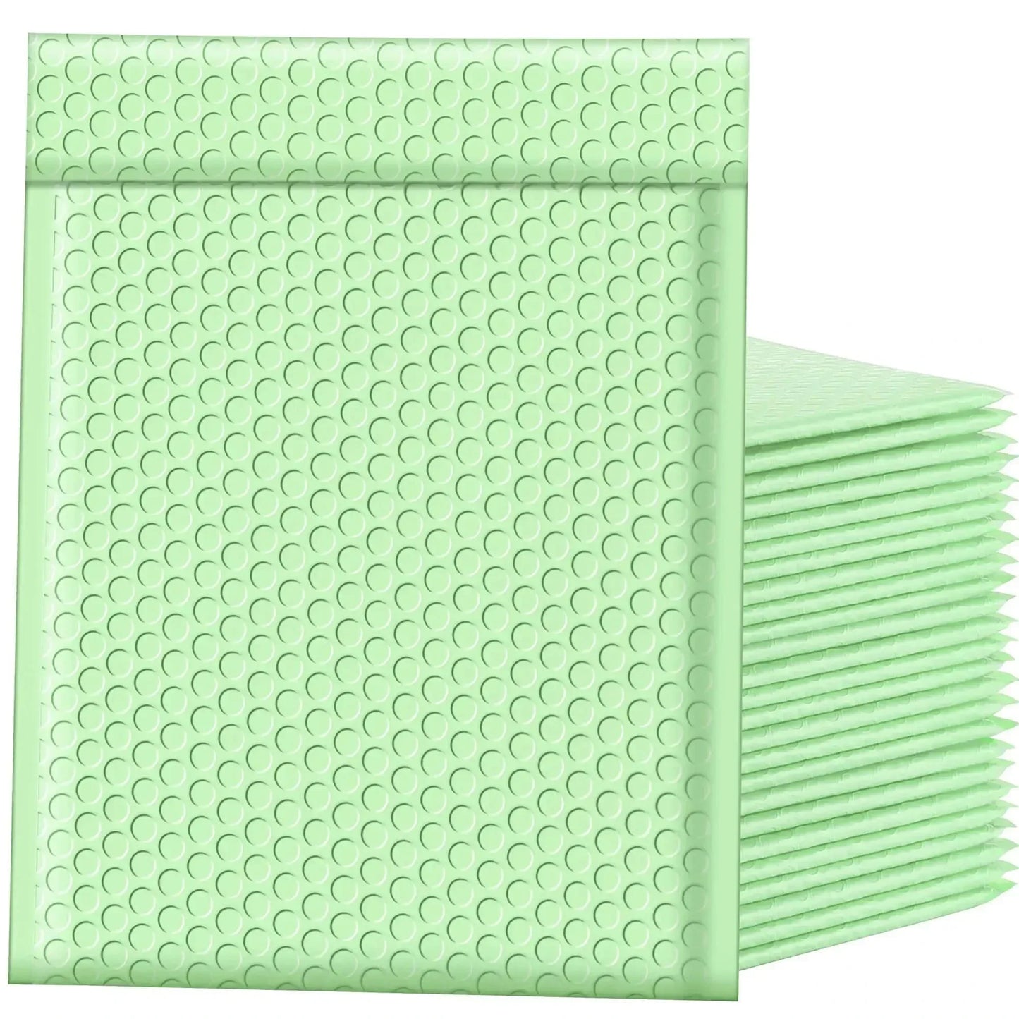 100 Pcs Black Bubble Packaging Envelope Mailing Envelopes Mailer Poly Green Envelope for Shipping Self Seal Bubble Bag Padding