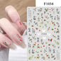 1PCS Marbled Nail Sticker 3D Abstract Lines Sticker Nail Art Supplies Nail Decals Y2K Laser Butterfly Ladies Nail Art Decoration