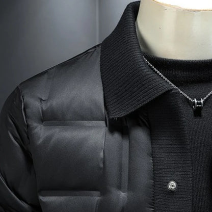 Minglu Autumn Winter Single Breasted Men's Jackets High Quality Solid Color White Duck Down Casual Down Male Coats Plus Size 5XL