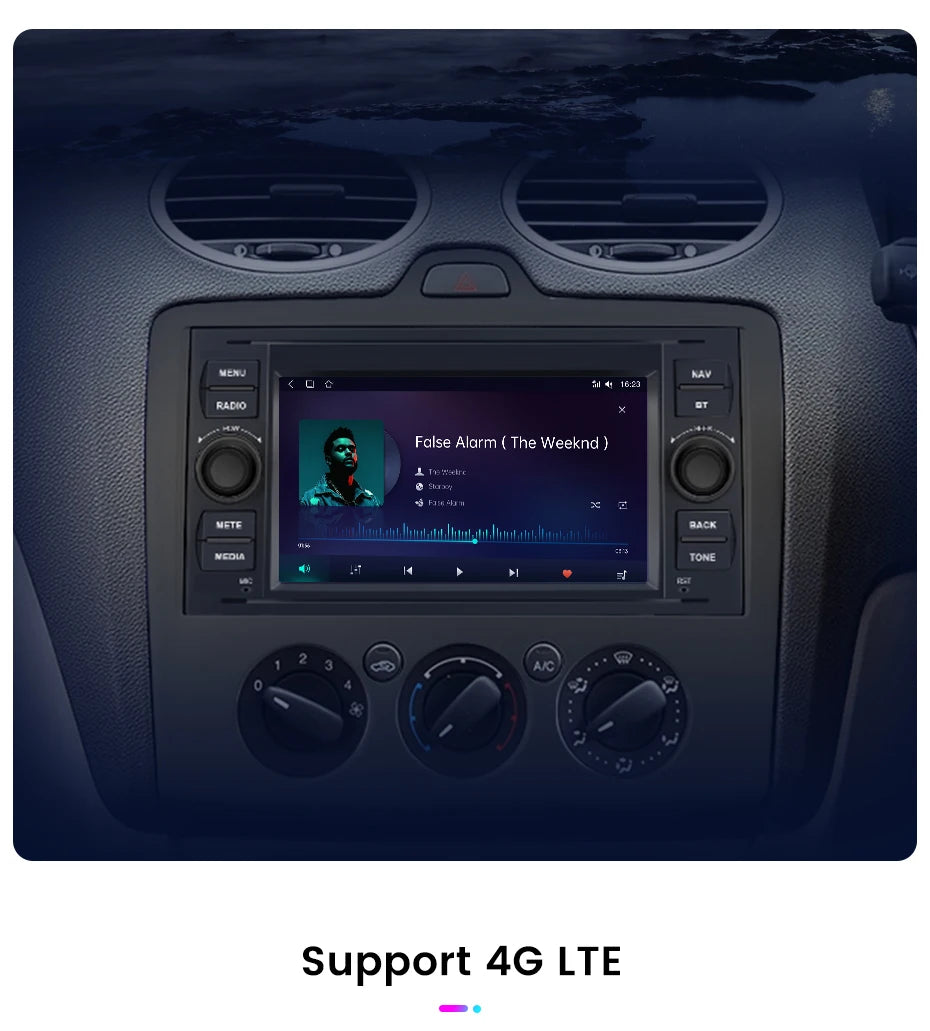 Junsun CarPlay Android Auto Radio for Ford Focus Mondeo Fiesta Transit Kuga C-Max S-Max Galaxy GPS Car Multimedia 2din autoradio