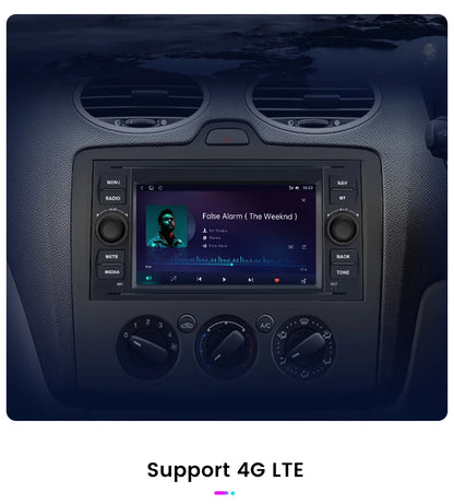 Junsun CarPlay Android Auto Radio for Ford Focus Mondeo Fiesta Transit Kuga C-Max S-Max Galaxy GPS Car Multimedia 2din autoradio