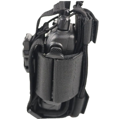 New Tactical Adjustable Walkie Talkie Holder Radio Pouch Hunting Interphone Hanging Bag Outdoor Nylon Molle Radio Pouch