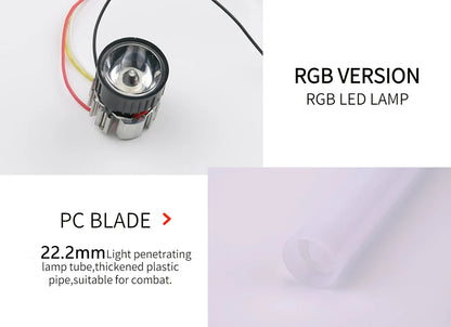RGB Metal Lightsaber Dueling Smooth Swing Sword Sabre De Luz 16 Color Changing 16 Sounds FOC Rave Flashing Toy