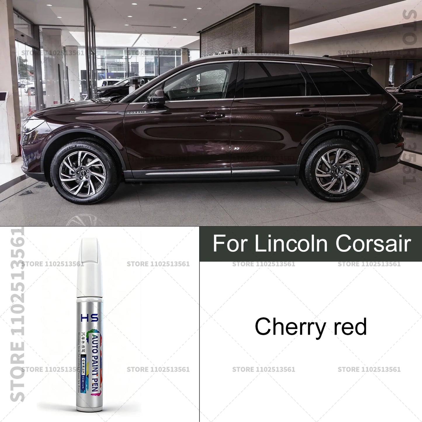 Car Paint Repair Pen For Lincoln Corsair Touch Up Scratch Remover DIY Auto Accessories Blue 157 Brown AR Platinum 2THS4C Black