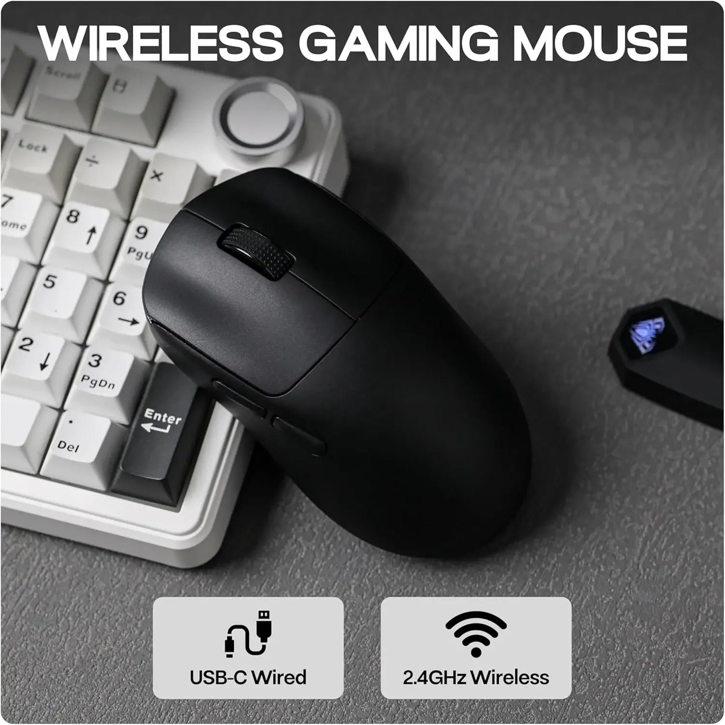 AULA SC800 Gaming Mouse USB-C Wired/2.4G 37g Lightweight 8K Paw3395 Sensor Customized Mice PC E-Sports Gamer Accessories Gifts