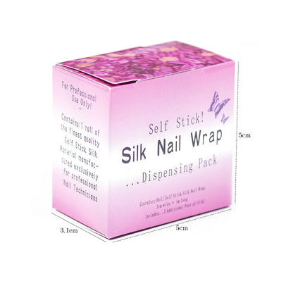 1 Roll of Nail Repair Fiberglass Filament with Adhesive, Strong Protection and Reinforcement, White Sticker for Repairing Damaged Nails