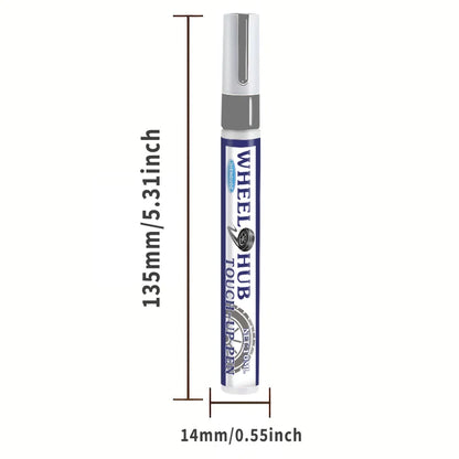 Multi-Functional Silver Repair Pen - Suitable for Chrome-Plated Wheels, Car Paint and Other Silver Areas. Simple Repair of Scratches, Dents, and Peeling Paint. Long-Lasting and Effective. a Must-Have Paint Repair Tool for Car