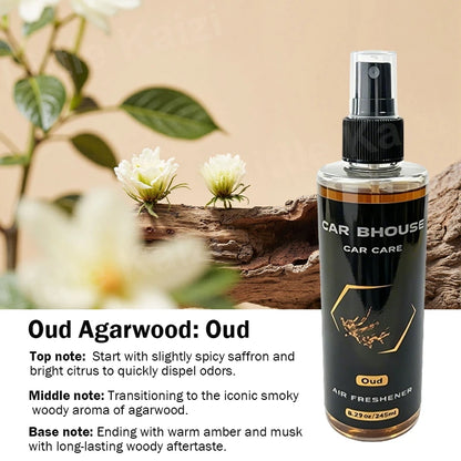 1pcs 245ml Car Air Freshener Spray, 8 Scents, Long-Lasting Odor Eliminator for Car & Home