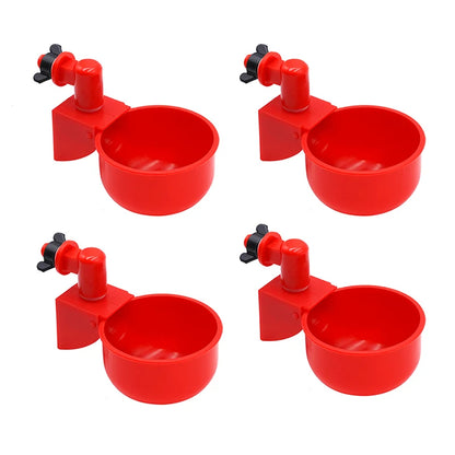 Automatic Chicken Water Feed Drinking Bowl Kit Farm Coop Poultry Waterer Drinking Water Feeder for Chicks Duck Goose Turkey