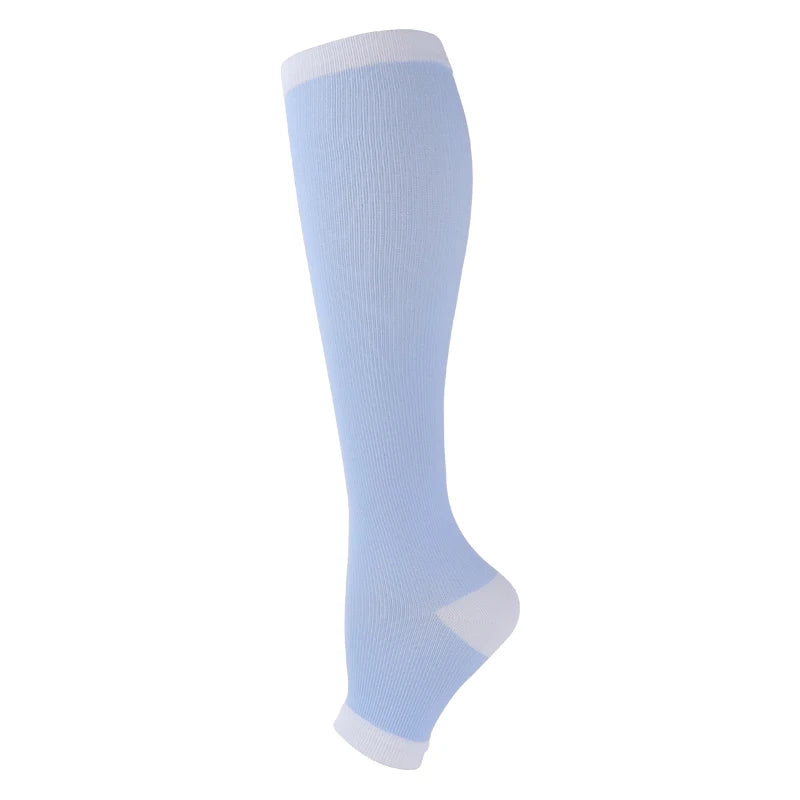 10 Styles Compression Stocking Prevent Calf Varicose Veins Soreness Pressure Cycling Professional Leg Support Nurse  Women Socks