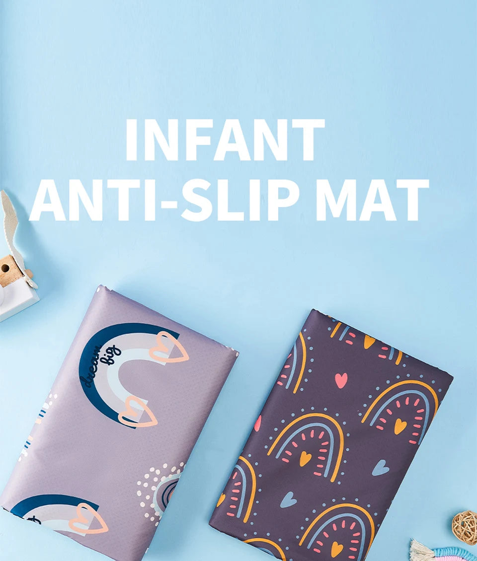 Happy Flute Baby Play Mat, Baby Crawling Mat Portable Waterproof , Anti-Slip Folding Mat Playmat For Baby Indoor Or Outdoor Use