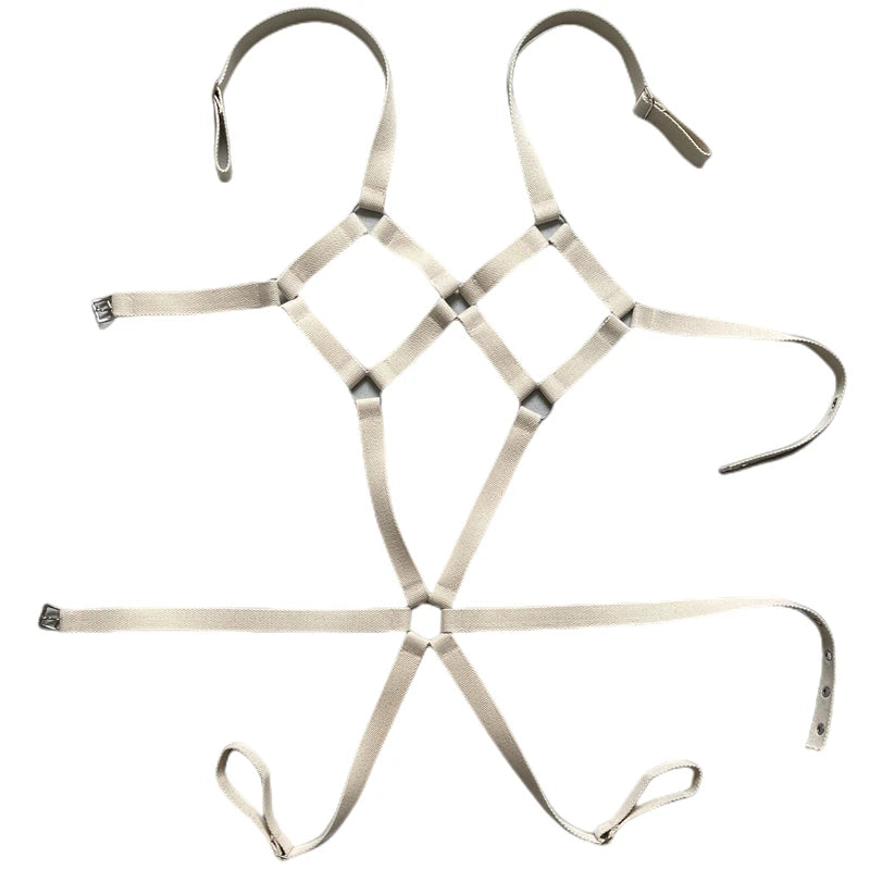 BDSM Full Body Harness Bra Breast Restraint Chest Men For Women Cotton Bondage Lingerie Female