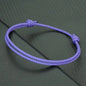 Minimalist Handwoven Rope Bracelet Unisex Sliding Adjustable 4 Styles Chroma 2mm Ethnic Cord Braclet Couple Casual Daily Jewelry