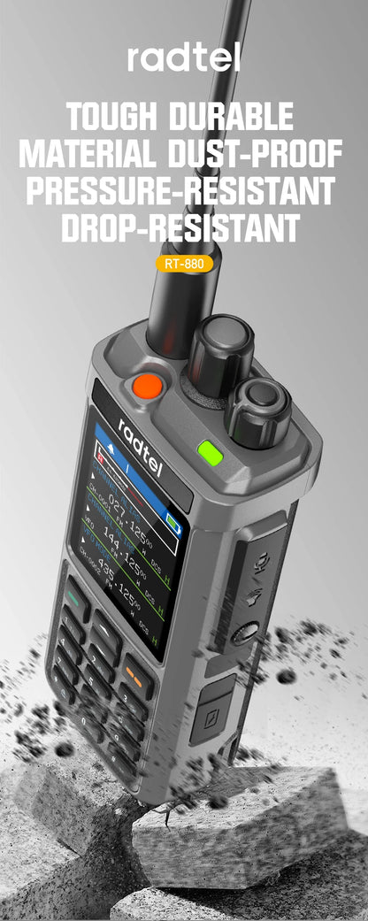 Radtel RT-880G 10w APRS+GPS Ham Radio with Cross Band Repeater Short Wave HF SSB CB  Walkie Talkie  AM USB LSB CW 1024 Channels