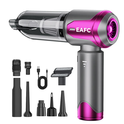 EAFC Mini Car Vacuum Cleaner 20000Pa Cordless Powerful Portable 6000mah Car Vacuum Cleaner for Home Handheld Blower Car Cleaner